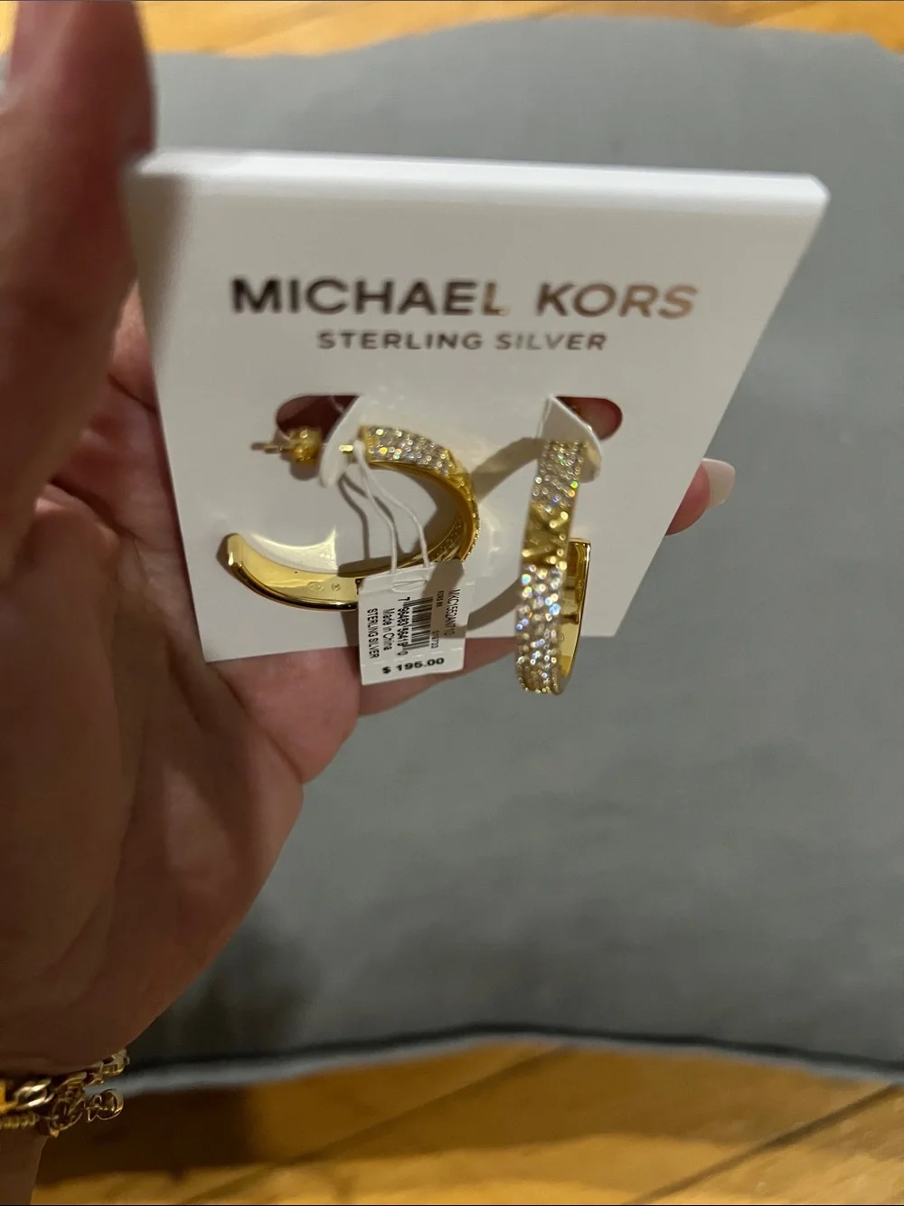 MICHAEL KORS Gold Hoop & Pavé Huggie Earring Set
